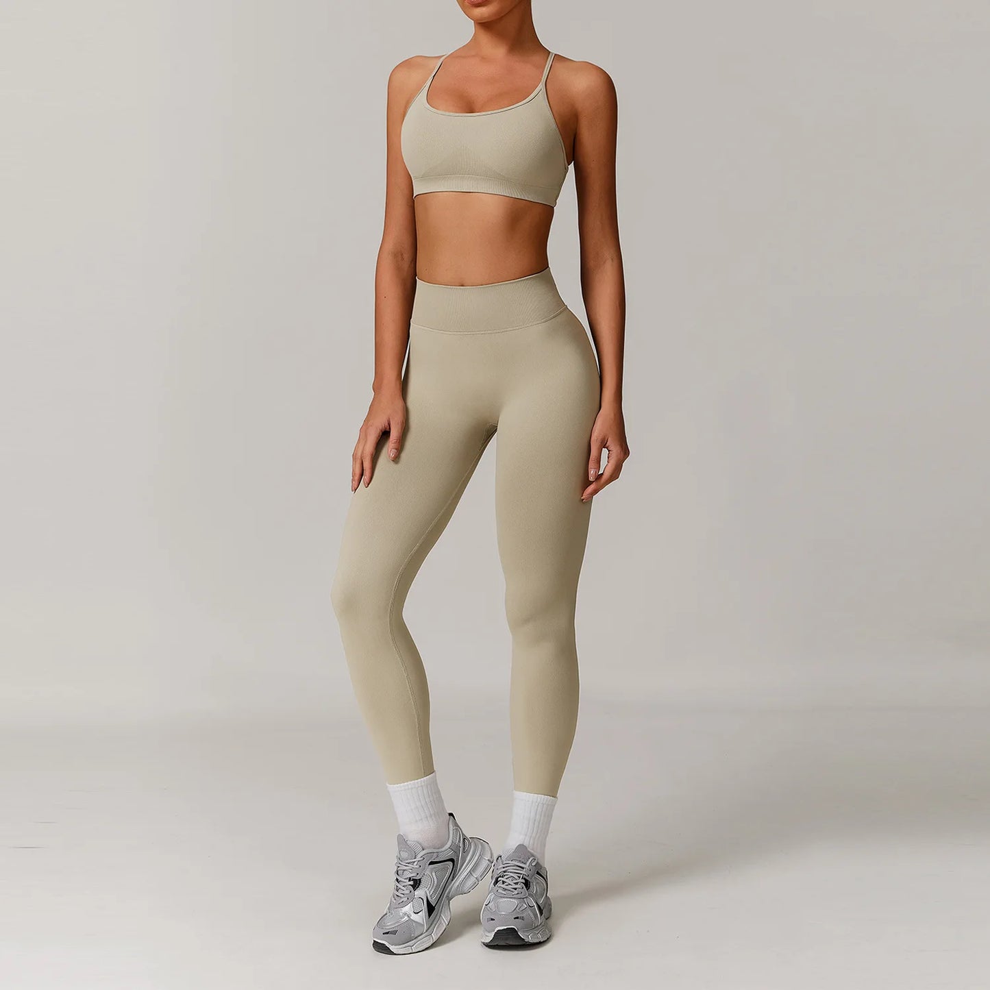 Seamless Yoga Set 2/3PCS Gym Clothes Women Sportswear Yoga Suits Fitness Set Women'S Tracksuits Sports Bra High Waist Leggings