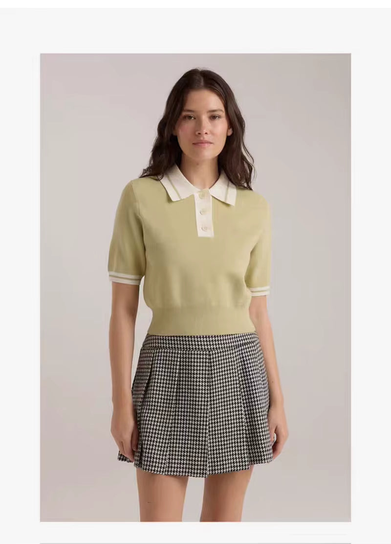 2025 New Women'S Golf Knitted Shirt, Spring/Summer Women'S Knitted Sports T-Shirt, Comfortable, Breathable, Free Shipping