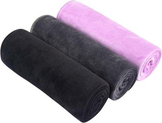 Microfiber Gym Towels Sports Fitness Exercise Workout Sweat Towel Super Soft and Absorbent 3 Pack 16 Inch X 32 Inch