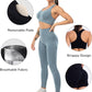 3 Piece Workout Sets for Women Butt Lifting Leggings with High Impact Sports Bra Gym Shorts