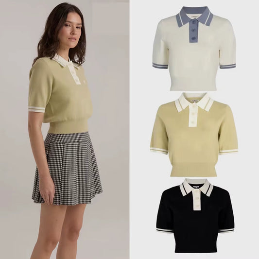 2025 New Women'S Golf Knitted Shirt, Spring/Summer Women'S Knitted Sports T-Shirt, Comfortable, Breathable, Free Shipping