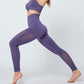 Sexy Hollow Out Seamless Sport Fitness Leggings Women Hip Enhancing Squat Proof Athletic Workout Gym Tights Yoga Pant-0