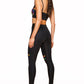 Women Tracksuit Solid Yoga Set Patchwork Running Fitness Jogging Bras + Leggings Sports Suit Gym Sportswear Workout S-3XL-4